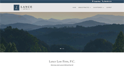 Desktop Screenshot of lancelawfirm.com