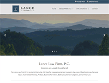 Tablet Screenshot of lancelawfirm.com